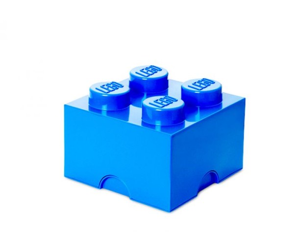 Cutie depozitare LEGO 2x2 albastru inchis, 40031731, 4+ ani