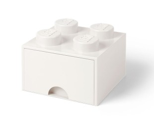 Cutie depozitare LEGO 2x2 cu sertar, alb, 40051735, 4+ ani 40051735