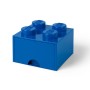 Cutie depozitare LEGO 2x2 cu sertar, albastru, 40051731, 4+ ani