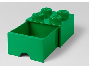 Cutie depozitare LEGO 2x2 cu sertar, verde, 40051734, 4+ ani 40051734