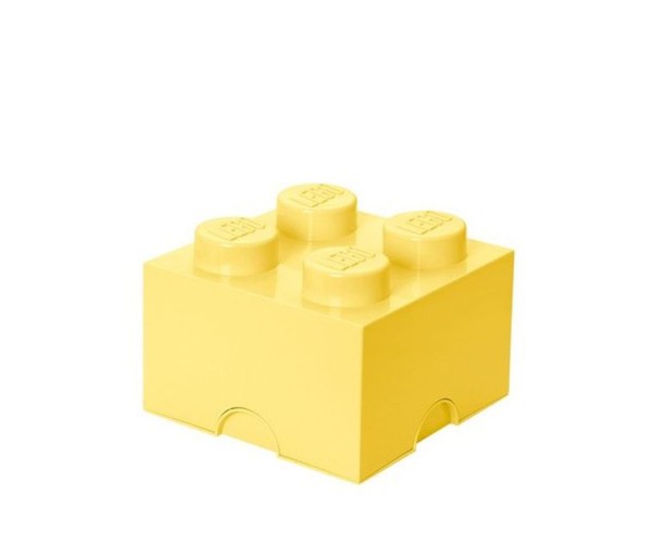 Cutie depozitare LEGO 2x2 galben deschis, 40031741, 4+ ani