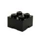 Cutie depozitare LEGO 2x2 negru, 40031733, 4+ ani