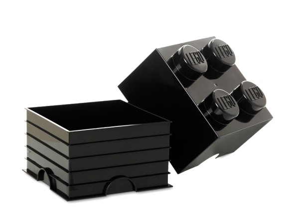 Cutie depozitare LEGO 2x2 negru, 40031733, 4+ ani 5706773400331