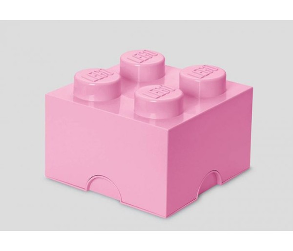 Cutie depozitare LEGO 2x2 roz deschis, 40031738, 4+ ani