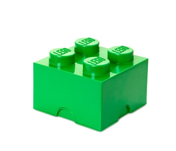 Cutie depozitare LEGO 2x2 verde inchis, 40031734, 4+ ani