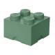 Cutie depozitare LEGO 2X2 verde nisip, 40031747, 4+ ani