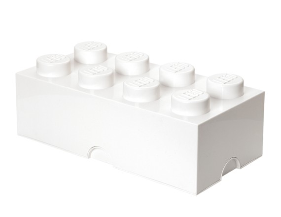 Cutie depozitare LEGO 2x4 alb, 40041735, 4+ ani 5706773400454