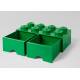 Cutie depozitare LEGO 2x4 cu sertare, verde, 40061734, 4+ ani