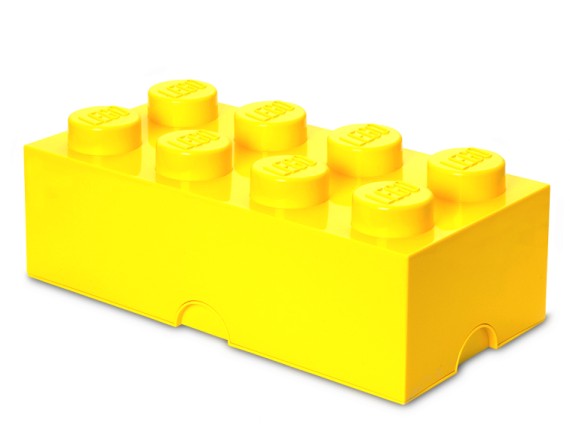 Cutie depozitare LEGO 2x4 galben, 40041732, 4+ ani 5706773400423