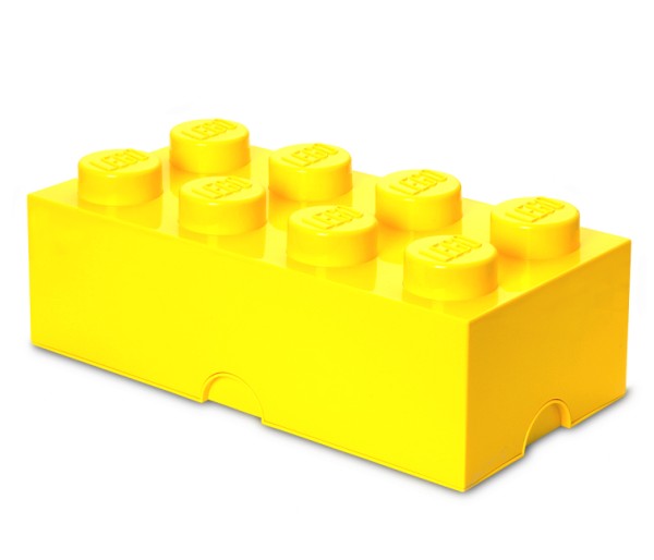 Cutie depozitare LEGO 2x4 galben, 40041732, 4+ ani