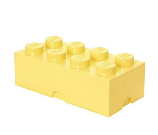 Cutie depozitare LEGO 2x4 galben deschis, 40041741, 4+ ani