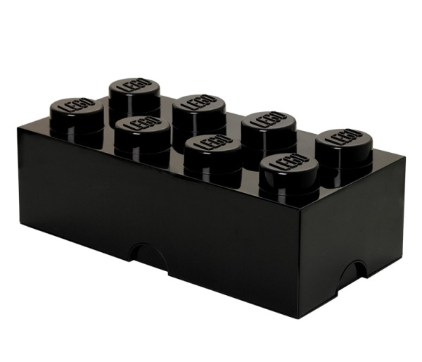 Cutie depozitare LEGO 2x4 negru, 40041733, 4+ ani