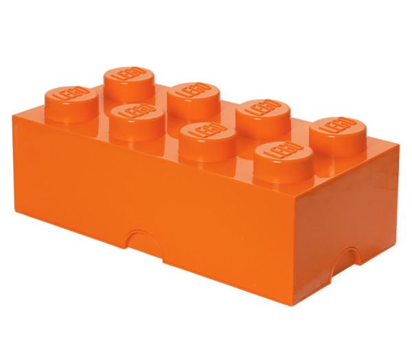 Cutie depozitare LEGO 2x4 portocaliu, 40041760, 4+ ani