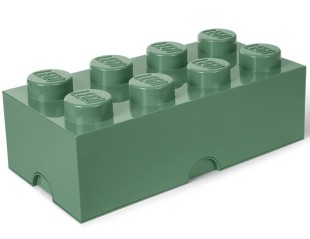 Cutie depozitare LEGO 2x4 verde masliniu, 40041747, 4+ ani 40041747
