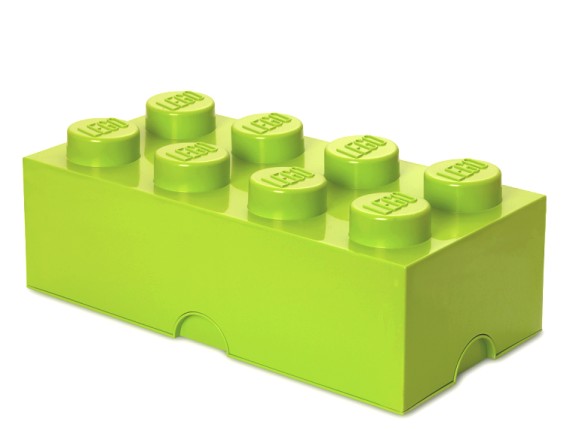 Cutie depozitare LEGO 2x4 verde deschis, 4+ ani 5701922400408