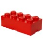 Cutie depozitare LEGO 2x4 rosu, 4+ ani