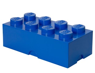 Cutie depozitare LEGO 2x4 albastru inchis, 4+ ani 5706773400416