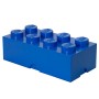 Cutie depozitare LEGO 2x4 albastru inchis, 4+ ani