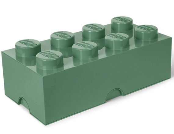 Cutie depozitare LEGO 2x4 verde masliniu, 4+ ani 5711938029630