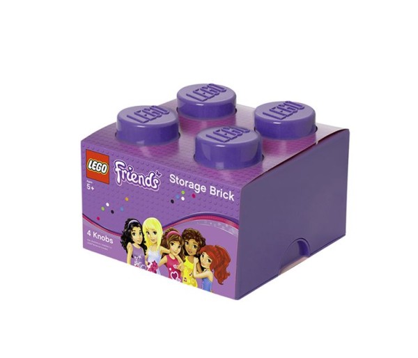 Cutie depozitare LEGO Friends 2x2 violet, 40031746, 4+ ani