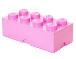 Cutie depozitare LEGO 2x4 roz deschis, 4+ ani 5706773400485