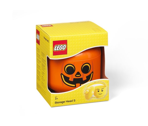 Cutie depozitare S cap minifigurina LEGO - Dovleac, 4+ ani