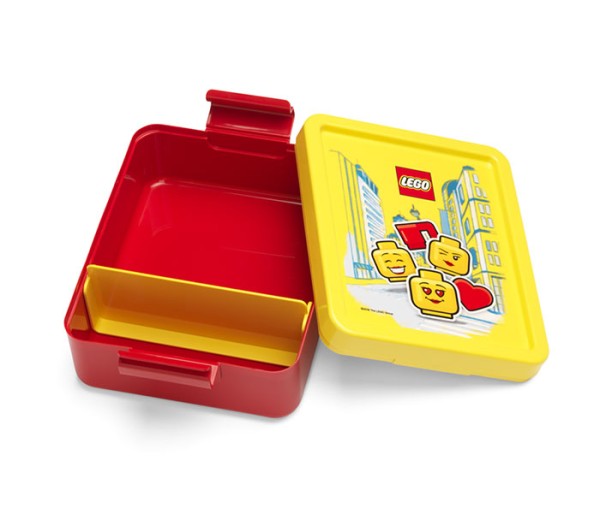 Cutie pentru sandwich LEGO Iconic rosu-galben, 40521725, 4+ ani