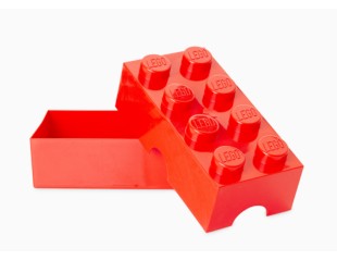 Cutie sandwich LEGO 2x4 rosu, 40231730, 4+ ani 5706773402304