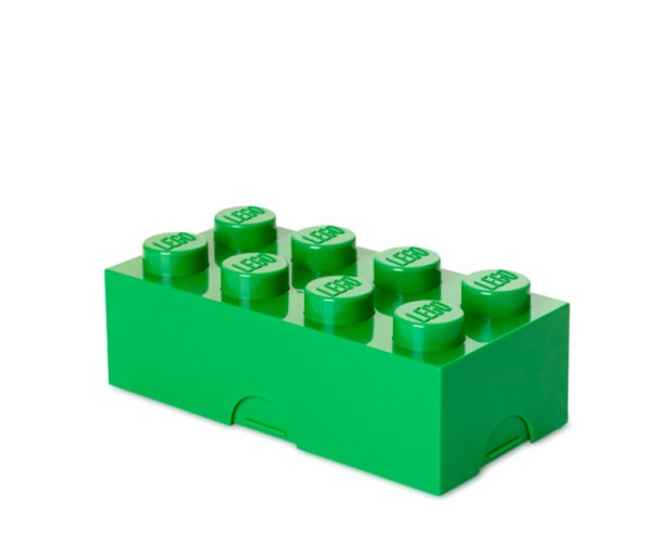 Cutie sandwich LEGO 2x4 verde inchis, 40231734, 4+ ani