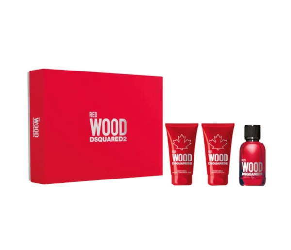 Red Wood, Femei, Set: Apa de toaleta 50 ml + Lotiune de corp 50 ml + Gel de dus 50 ml