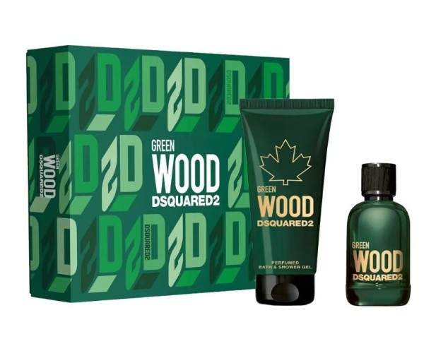 Green Wood, Barbati, Set: Apa de toaleta 100 ml + Gel de dus 100 ml