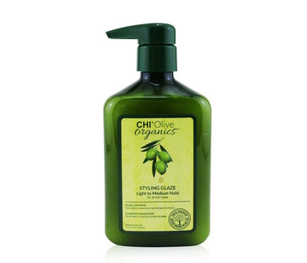 Gel pentru par Chi Olive Organics Styling Glaze, 340 ml