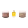 3 Step Introduction To Luxurious Self Care, Set: Rose Triple Exfoliator 50 ml + Rose Bath & Shower Oil 9 ml + Rose Pink Clay Mask 50 ml + Portfard