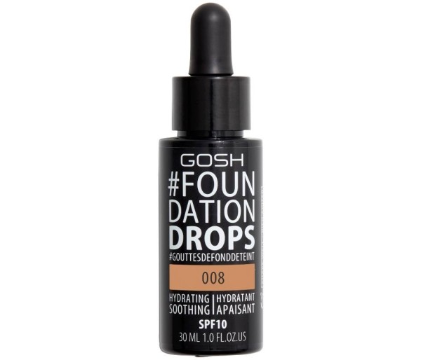 Foundation Drops, Fond de ten, SPF 10, Nuanta 008 Honey, 30 ml