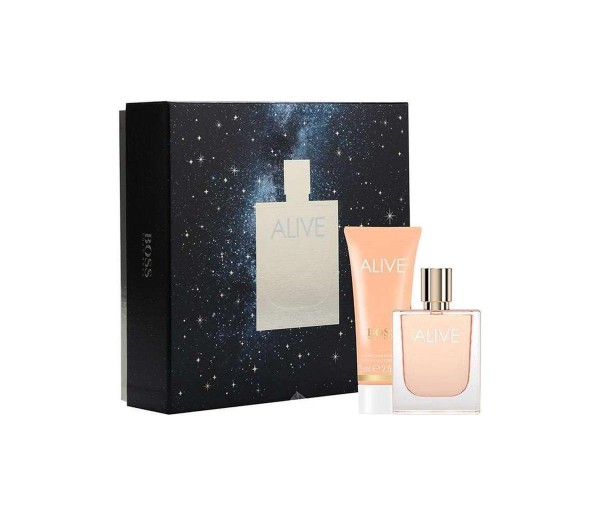 Alive, Femei, Set: Apa de parfum, 50 ml + Lotiune de corp, 75 ml