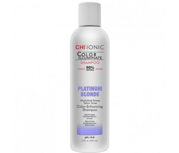 Ionic Color Illuminate Platinum Blonde, Sampon pentru par blond, 355 ml