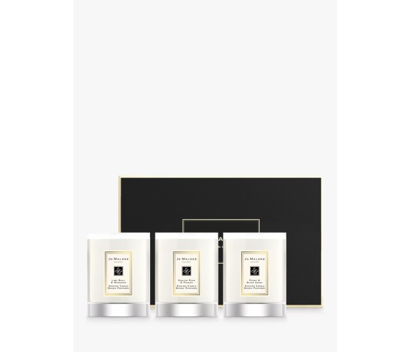 Travel Candle Collection, Lumanare parfumata, Set: Lime Basil & Mandarin 60 g + English Pear & Freesia 60 g + Peony & Blush Suede 60 g