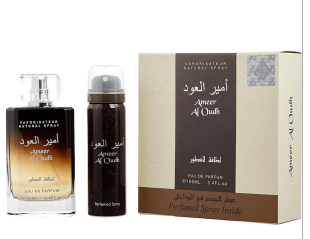 Ameer Al Oudh, Unisex, Set: Apa de parfum 100 ml + Deodorant spray 50 ml 0047393751829