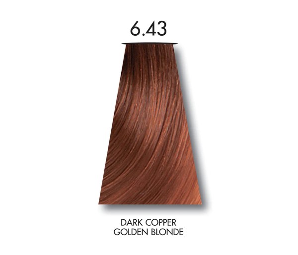 Tinta Color Limited Edition, Vopsea permanenta, Nuanta 6.43 Dark Copper Golden Blonde, 60 ml