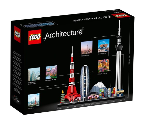 Lego Architecture, Tokyo, 21051, 16 ani+, 547 piese