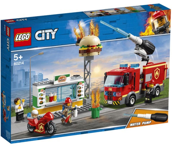 Lego City, Stingerea incendiului de la Burger Bar 60214, 5+ ani