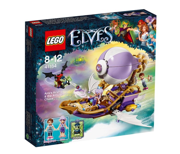 LEGO ELVES, Aira cu nava ei zburatoare si urmarirea amuletei 41184, 8-12 ani