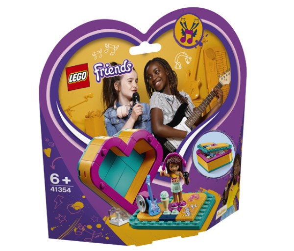 LEGO Friends, Cutia in forma de inima a Andreei, 41354, 6+
