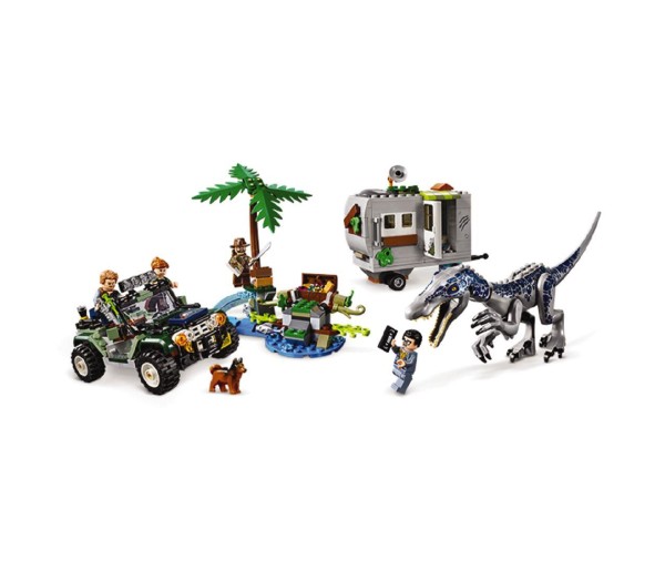 Lego Jurassic World - infruntarea Baryonyx, Vanatoarea de comori, 75935, 7+