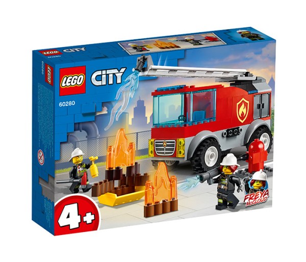 Masina de pompieri cu scara, 4+ ani