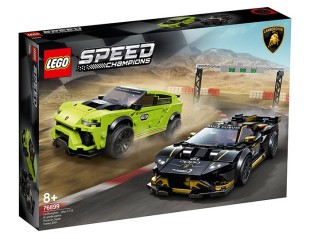 LEGO Speed Champions, Lamborghini Urus ST-X si Lamborghini Huracan Super Trofeo EVO, 76899 5702016618358