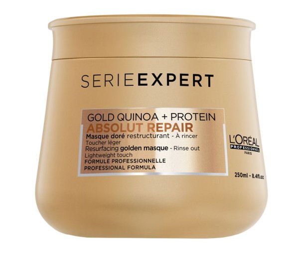 Masca pentru par L`Oreal Professionnel Serie Expert Absolut Repair Gold Quinoa & Protein, 250 ml
