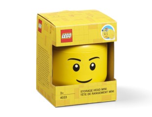 Mini cutie depozitare cap minifigurina LEGO baiat, 40331724, 4+ ani 5711938033521