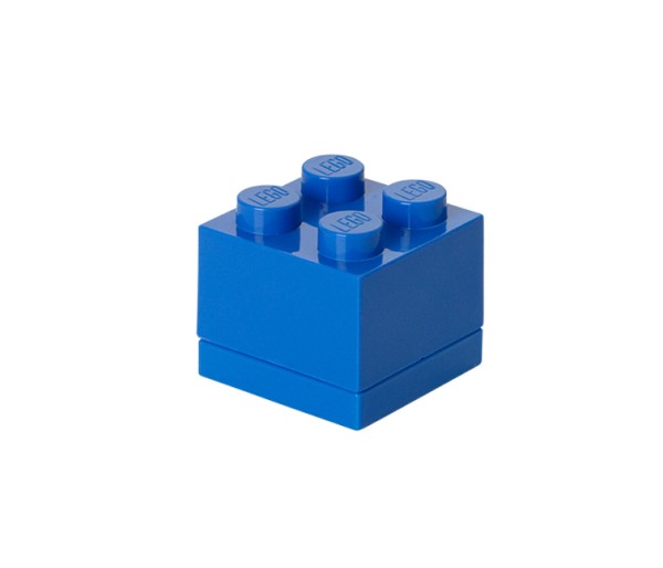 Mini cutie depozitare LEGO 2x2 albastru inchis, 40111731, 4+ ani