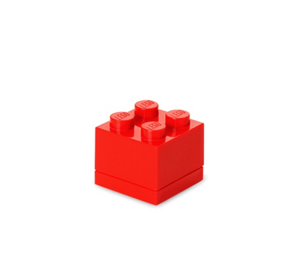 Mini cutie depozitare LEGO 2x2 rosu, 40111730, 4+ ani